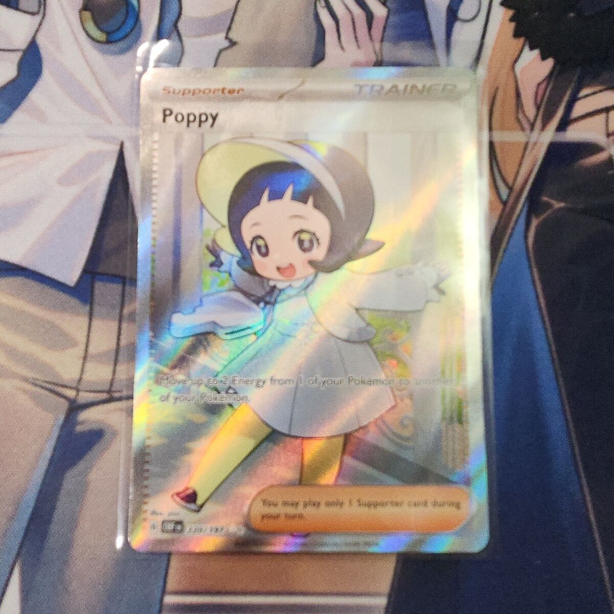 Poppy 220/197 Full Art Pokemon (see photos) near mint pack fresh