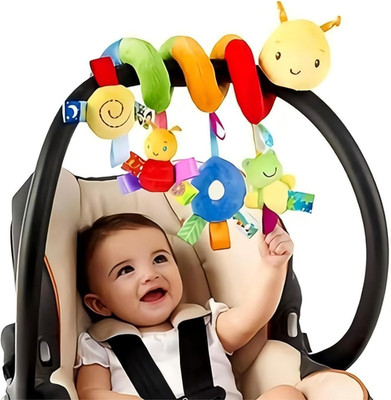 Car Seat & Stroller Toy_Infant Toys Baby Sensory Interaction Cartoon Toys wit...