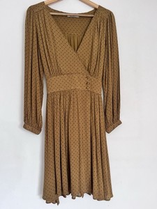 emile et ida brown vintage embroidered dress mile et Ida