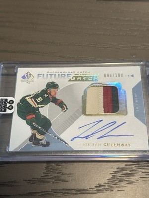 Upper Deck SP Authentic Future Watch Patch Autograph Jordan Greenway #155 Wild