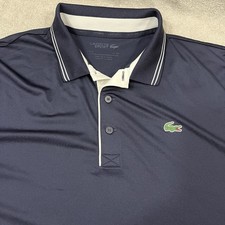 Lacoste Sport Polo Shirt Ultra Dry Performance Regular Fit 3XL Navy Blue