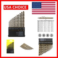 Metric Cobalt Drill Bits Set 1.5-6.5mm 13PCS,...
