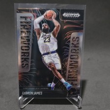 Panini 2024-25 Prizm Black Fireworks LeBron James Lakers Insert #3