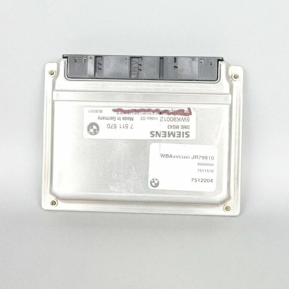 BMW 330xi 2001 módulo de computadora de motor ECU ECM DME usado OEM Foto 3 de 4