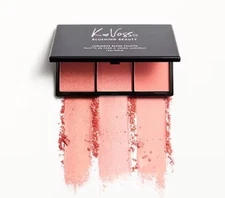 K Voss Blushing Beauty Luminous Blush Palette - 3 Shades Full Size New
