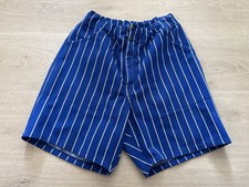 Vintage Russell Athletic Shorts Coach Mens Gym Softball 80s 90s Blue Stripe M