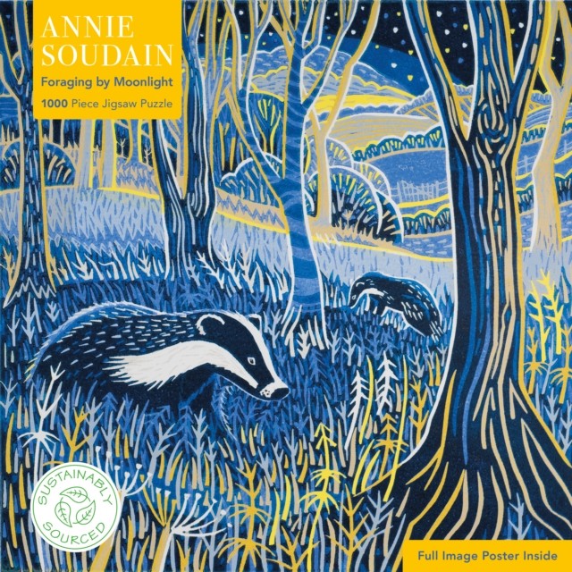 Annie Soudain, Foraging by Moonlight Jigsaw, Jigsaws & Puzzles, Art, Gift - Image 4