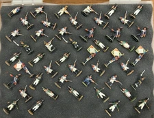Lot Of 48 Little Soldiers Of Plombs, Del Prado, The Battle Of Austerlitz