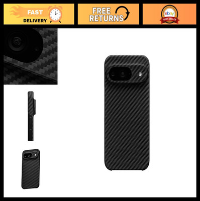 Durable Pixel 9 Phone Case - 0.6mm Thin Aramid Fiber, Lightweight, Full Camera P