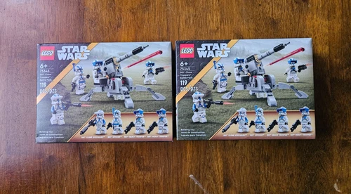 Lego 75345 Star Wars 501st Clone Troopers Battle Pack Brand New! Sealed! x2 sets