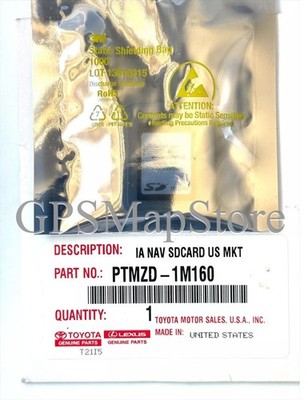 Toyota Navigation SD Card U.S CAN MEX Map DD1B66EZ1 For 2017-2019