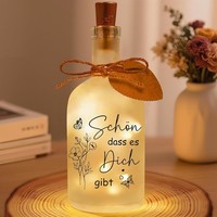 Led Flaschenlicht Mit Spruch SchöN, Dass Es Dich Gibt Geschenk FüR Frauen Mama