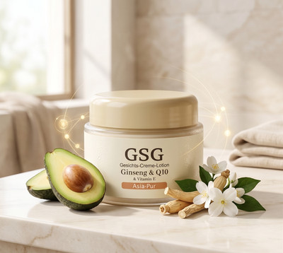GSG Gesichtscreme Lotion Anti-Aging Ginseng Q10 Vitamin E Avocadoöl 50ml
