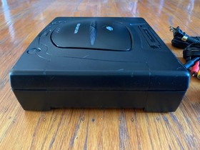 Sega Saturn black console system + Saroo cartridge + wireless controller lot