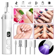 Electric Nail Art File Drill Machine Professional Manicure Pedicure False Set US