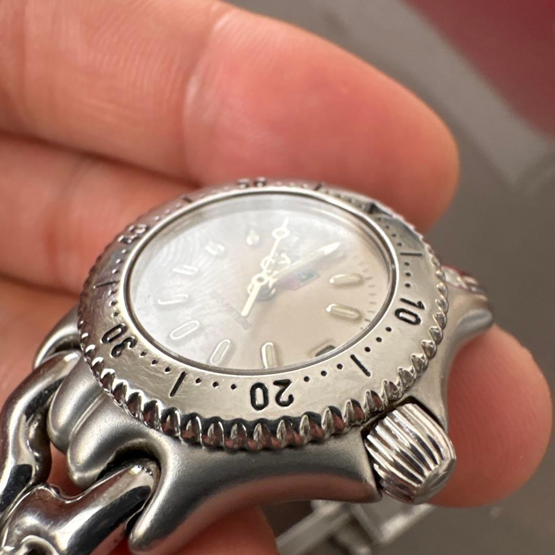 TAG Heuer S99.008M Ladies Quartz Watch Silver 28mm Date Metal Band from Japan image 6