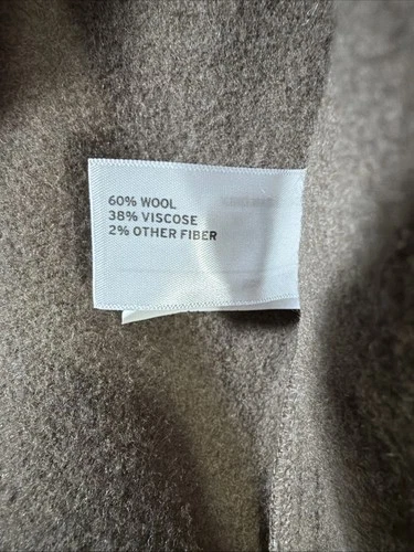 RARE Best Made Co. Borwn Wool Flannel Overshirt Men's 2XL/XXL Zip Shacket B2181 image 7