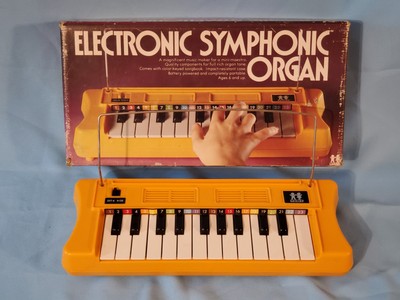Tested Works Rare Tomy Electronic Symphonic Organ 1978 W/box