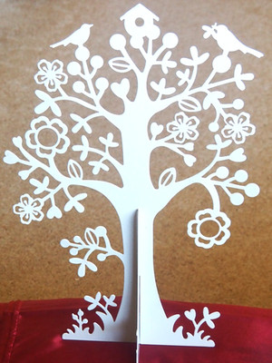 Sass & Belle Large Spring Jewellery Tree / Cream Coloured.