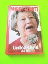 (Baseball) Signed, Marge Schott, Unleashed, By Mike Bass, 1st Ed., DJ 