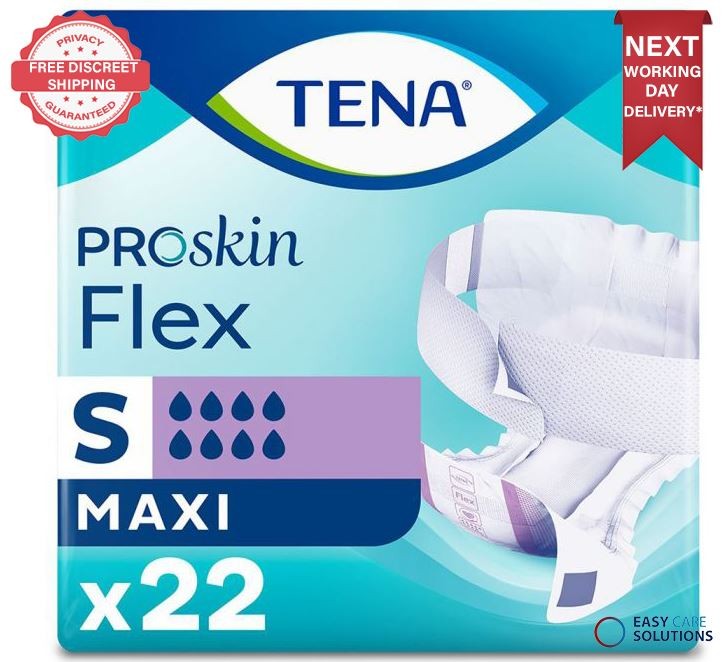 22 x TENA ProSkin Flex Maxi Small | Adult  Incontinence Slips | 1 Pack of 22