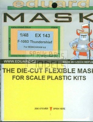 EDUEX143 1:48 Eduard Mask - F-105D Thunderchief (REV kit) #EX143