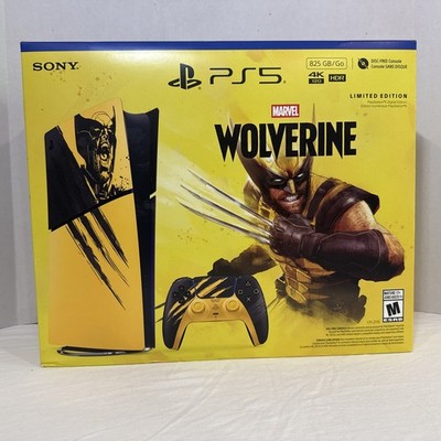 Sony PS5 Marvel Wolverine Limited Edition Console and Controller 825GB 4K HDR
