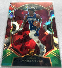 2020-21 Select Basketball Daniel Oturu LA Clippers Red White Green Ice Prizm RC