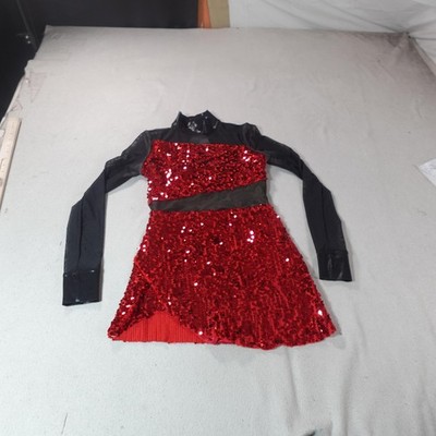 red dance dresses for juniors iixpin Girls Sequins Tassel Dance Dress Latin Salsa Ballroom Costumes Long Sleeve Dance Outfits Lyrical Dancewear Red 10