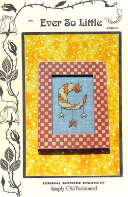 Simply Old-Fashioned ALLEY CAT MOON Ever So Little 13 Cross Stitch Chart Leaflet