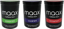 Maax Caffeine Energy Gum | Focus Gum | 125Mg of Caffeine per Piece | Variety Pac