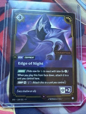 Riftbound Edge Of Night Champion Promo Foil Gear SFD 139/221 P EN