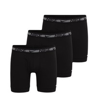 NWT. Nike. 3 Pack. Dri-FIT Ultra Stretch Long Boxer Brief. Black MRSP. 47.50