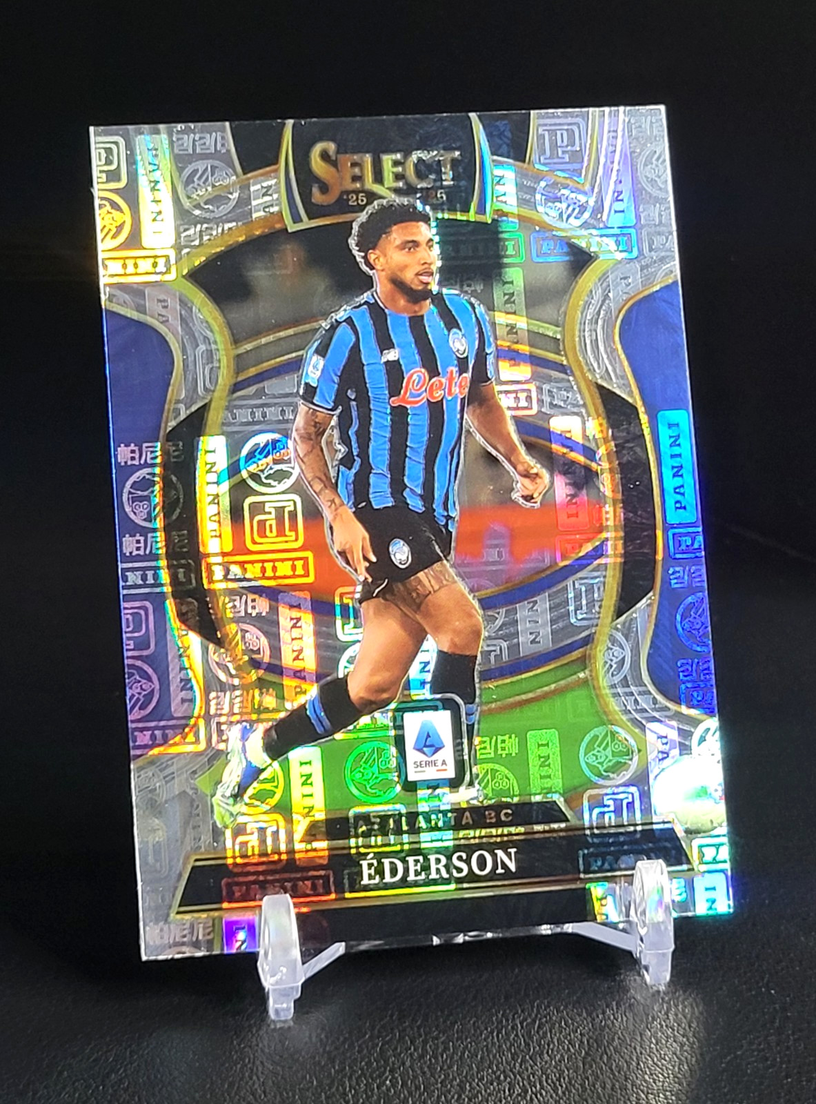 Ederson - 2025-26 Panini Select Serie A #13 Terrace Level Panini Logo Prizm /61