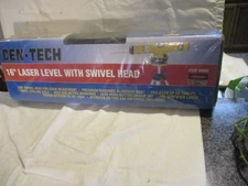 New! Cen-Tech 16" Laser Level w/ Swivel Head Tripod and Case Model 90980