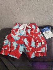 Kanu Surf Boys' Dolphin Print Quick Dry UPF 50  Board Shorts Size 3T