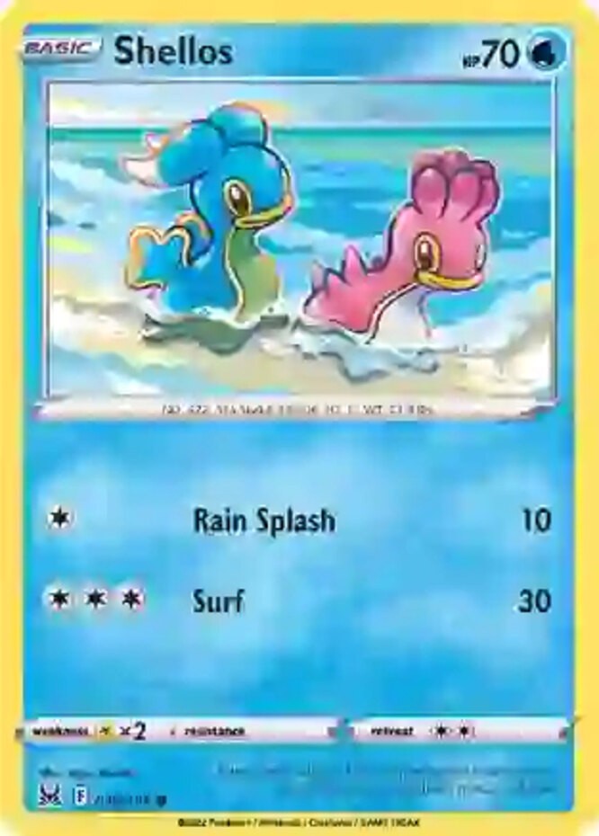Shellos - 039/196 - Common - Reverse Holo - Lightly Played