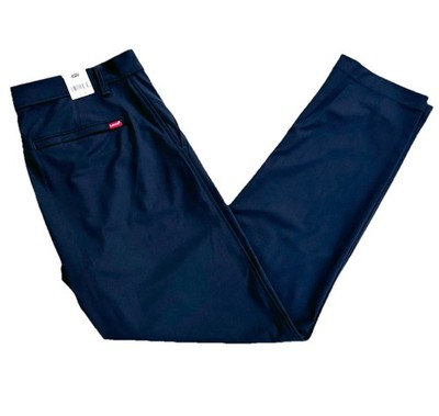 Levis Jeans XX Chino Tech Pants Standard Taper Fit Stretch Navy UPF 50 34 x 32