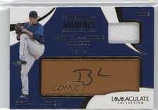 2020 Immaculate Debut Moments Relics Tan Leather /99 Bryan Abreu Auto 1r3k