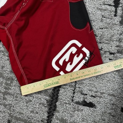 Billabong Board Shorts Mens 38 Red Taj Burrow Poker Card Y2K Surf