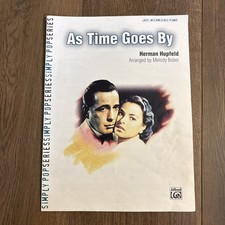 AS TIME GOES BY Casablanca Piano Vocals Sheet Music Simply Pop Herman Hupfeld