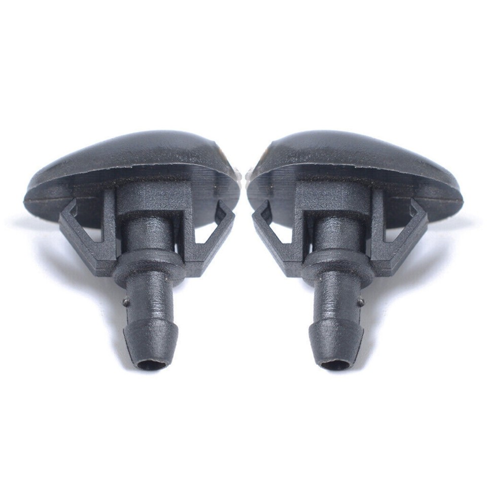 Windshield Washer Wiper Water Spray Jet Nozzle For Nissan D21 Frontier 1986-1997 - Matte Black (Single)