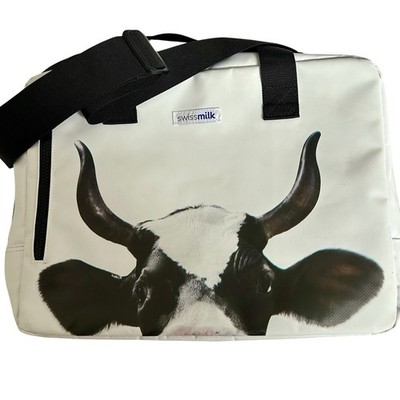 SwissMilk Laptop Bag  Cow Dairy Black And White Suisse Naturellement  New Rare