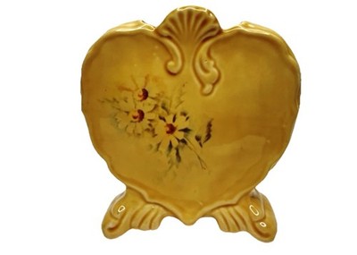 Vintage Vase Hand Sculpted Hand Painted Wonderful  Attention Detail Signed Jj 75