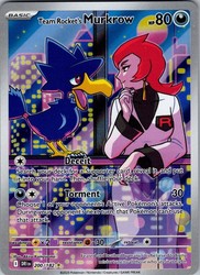 Team Rocket's Murkrow 200/182 Destined Rivals Illustration Rare