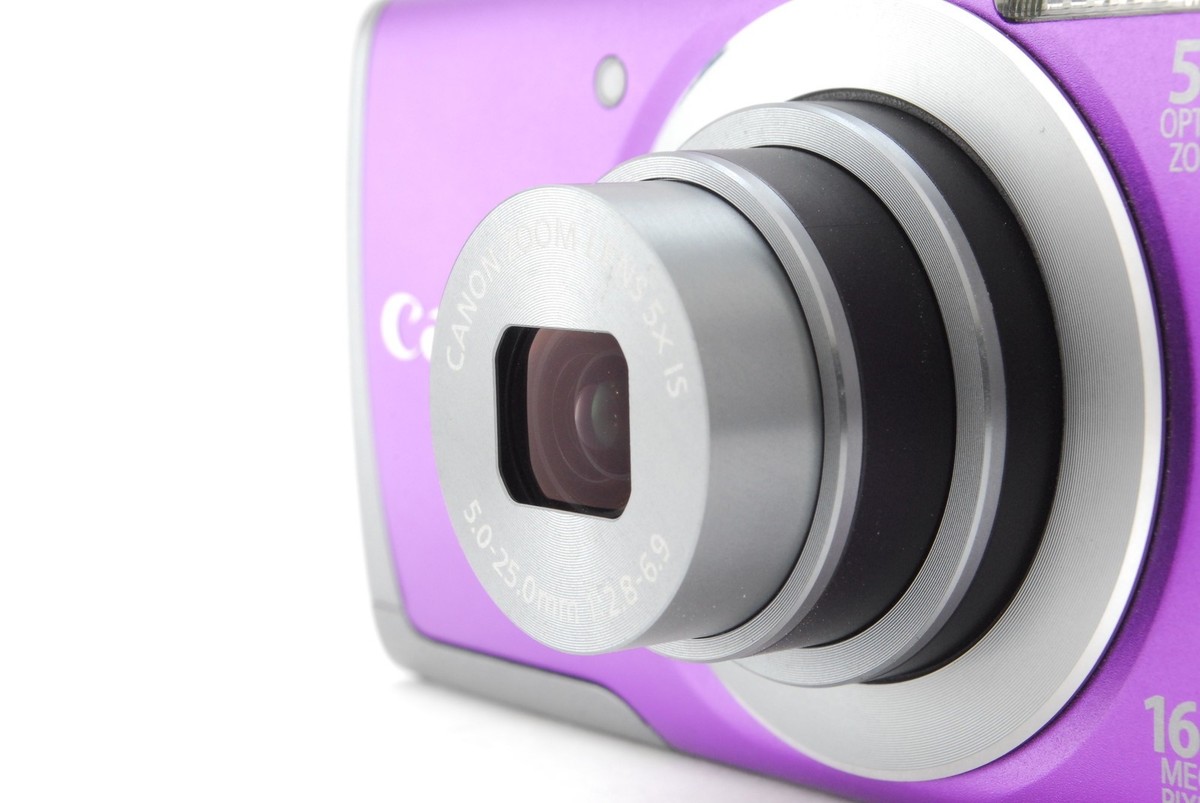 MINT) Canon PowerShot A3500 IS Purple 16.0MP 5x Digital Camera