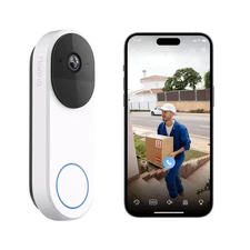 Noorio Doorbell Camera Wireless No Subscription on 16GB Local Storage, Smart ...