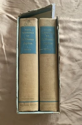 Basic Writings of St. Thomas Aquinas edited by Anton C. Pegis, Vol 1 & 2 1945 HC