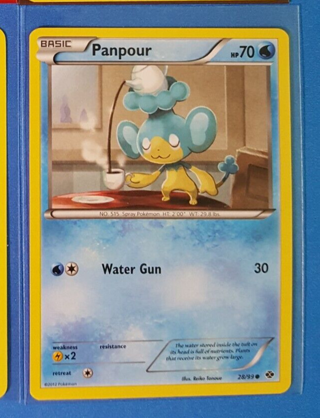 Panpour 28/99 Pokemon card BW Next Destinies common NM