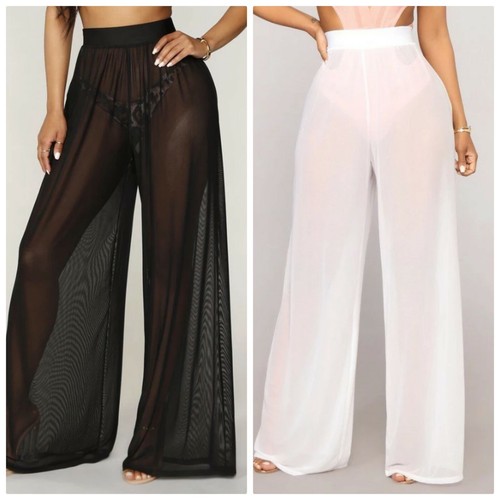 Mesh Sheer Bikini Cover Up Trouser 
